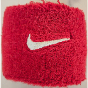 Vintage 80s Nike Swoosh Wristband Red White Embroidered Basketball Retro Street